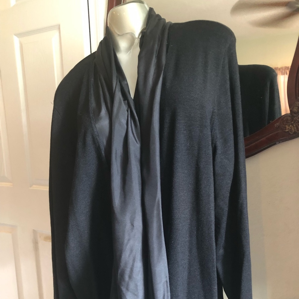 Eileen Fisher cover up cardigan black 2x